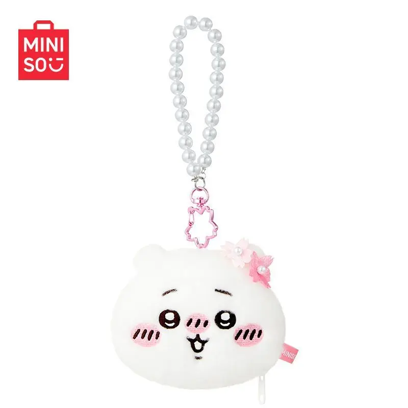 

MINISO Chiikawa Usagi Hachiware плюшевый кошелек для монет Kawaii подвесные украшения аниме креативный мультяшный портативный кошелек для монет прекрасный
