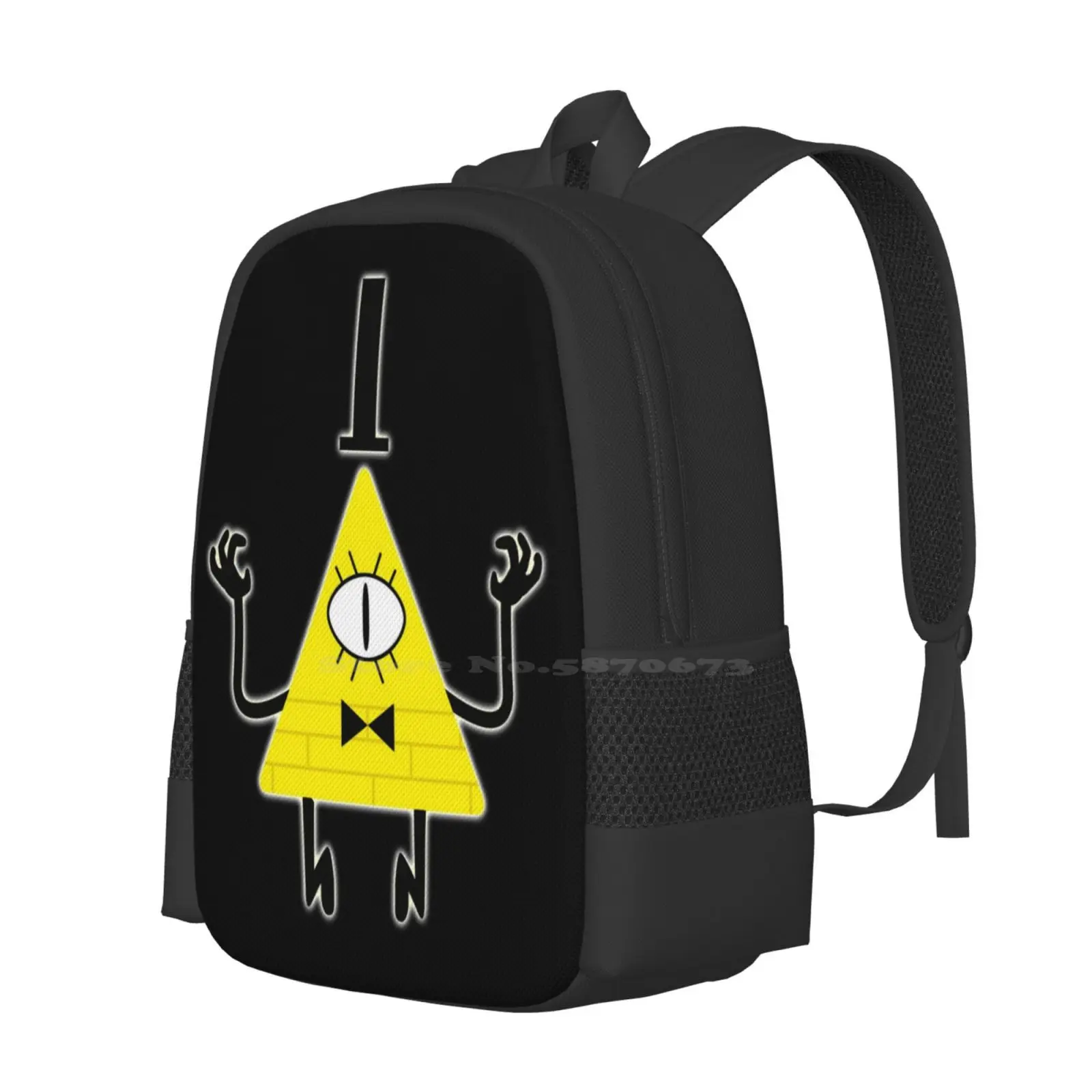 Bill Cipher Hot Sale Schoolbag Backpack Fashion Bags Billcipher Bill Cipher Mysteryshack Spooky