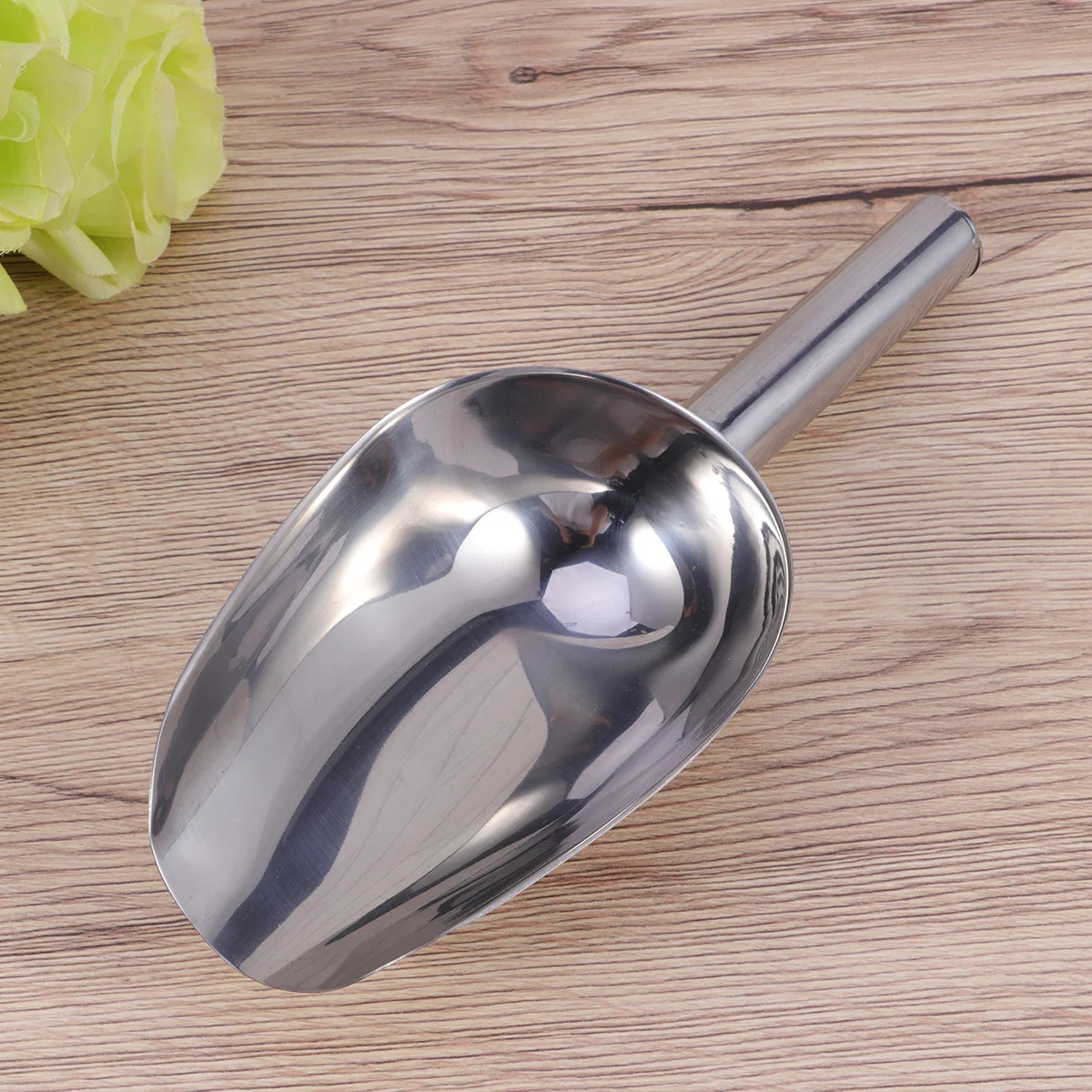 

10.5Inch Stainless Steel Dry Fruit Scoop Thickened Ice Cube Shovel For Candy Nuts Beans Flour Food Use Scooper