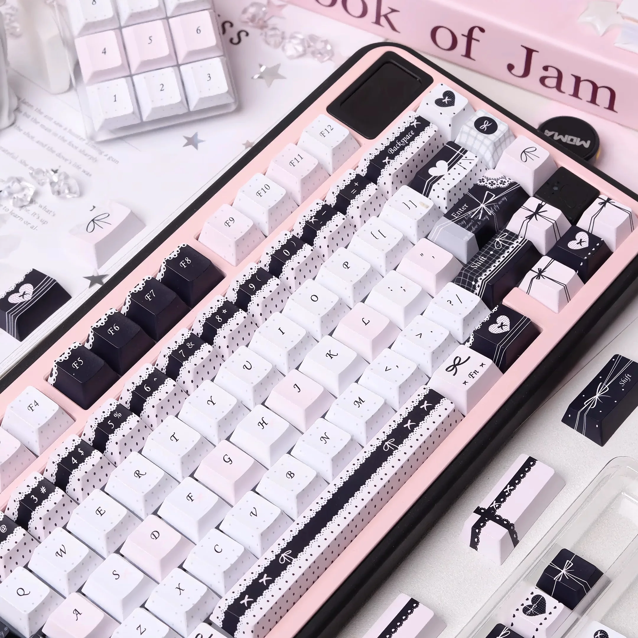 Dream Weaving Handbook Black Powder Keycap Original Factory & FOA Height Full Five-Sided Sublimation Mechanical Keyboard Keycap