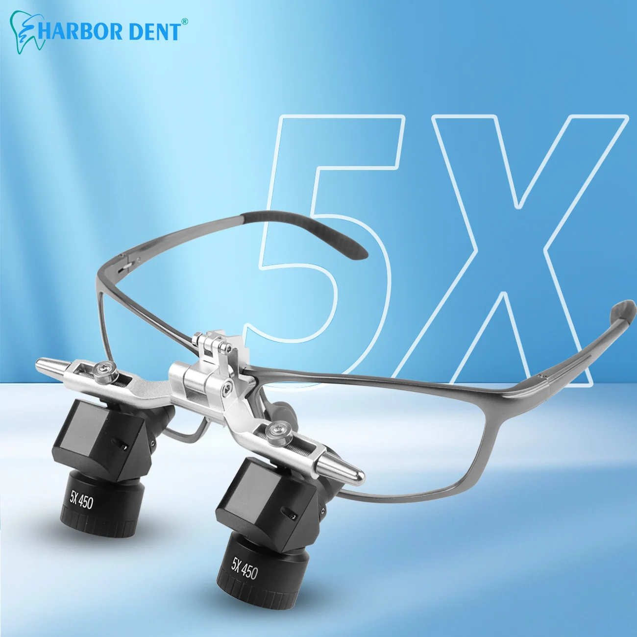 

5X Dental 48 ° Ergo Loupes Zoom Loupes Adjustable working distance Surgical Magnifying Glasses Dentistry Magnifying Tools