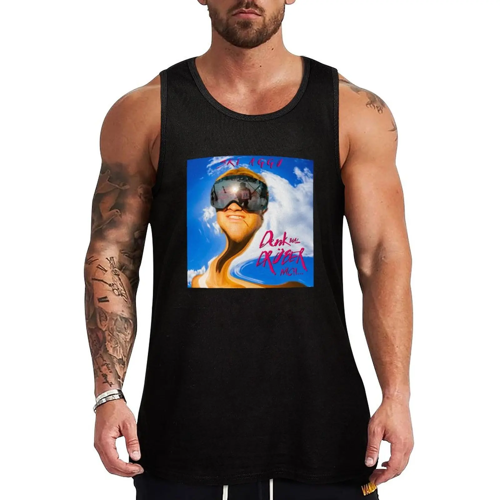 ski aggu denk mal drüber nach Tank Top muscle t-shirt Men's sleeveless