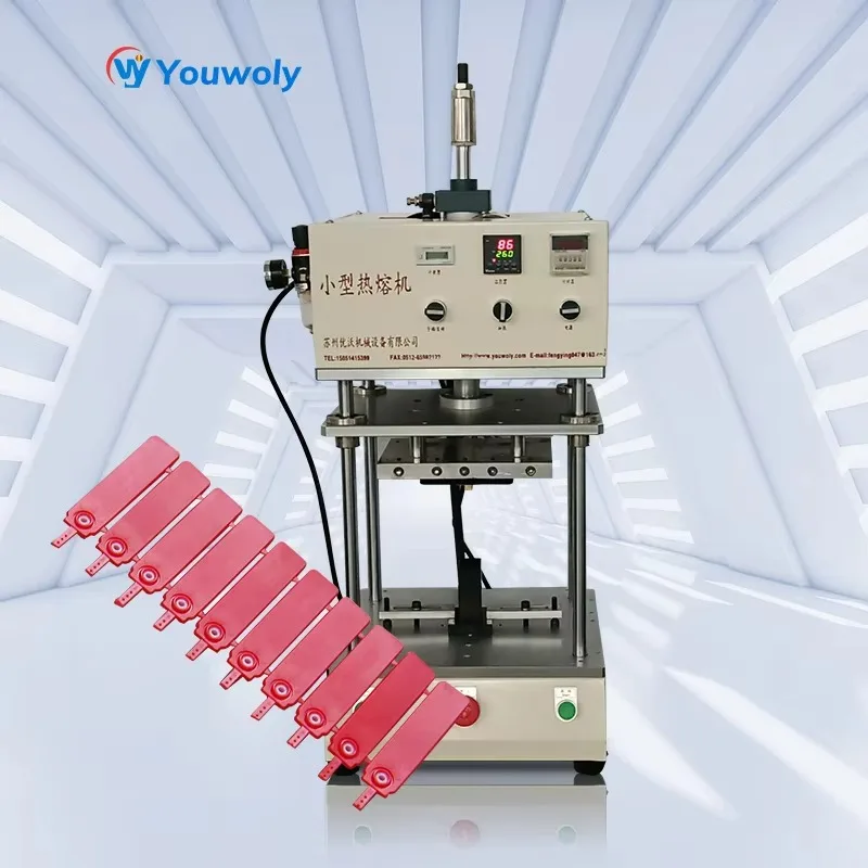 Plastic Hot Melting Embedding Sealing Heating Staking Machine for Security and Anti-Theft Buckle
