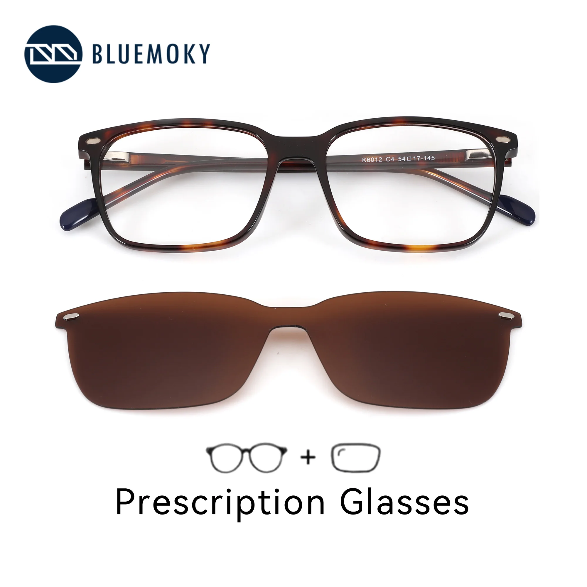 BLUEMOKY Magnetic Clip-On Glasses