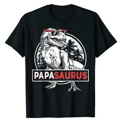 Papasaurus T shirt T rex Papa Saurus Dinosaur Men Dad Daddy Classic Cotton Boy Tops & Tees Crazy Faddish T Shirts Streetwear