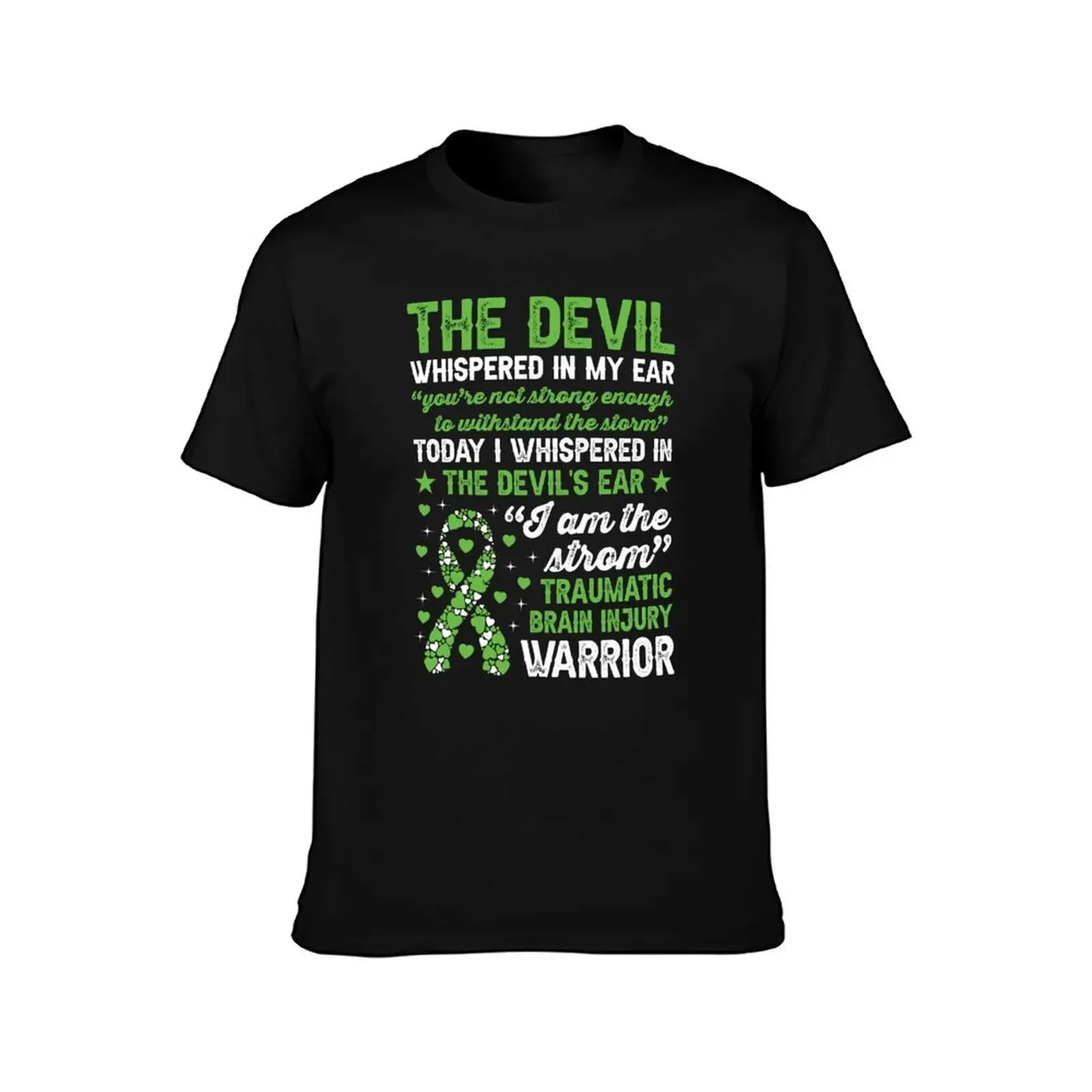 I Am The Storm Traumatic Brain Injury Warrior Shirt, TBI Awareness Shirt, Green Ribbon Shirt, Brain Is Healing Brain Sur T-Shirt