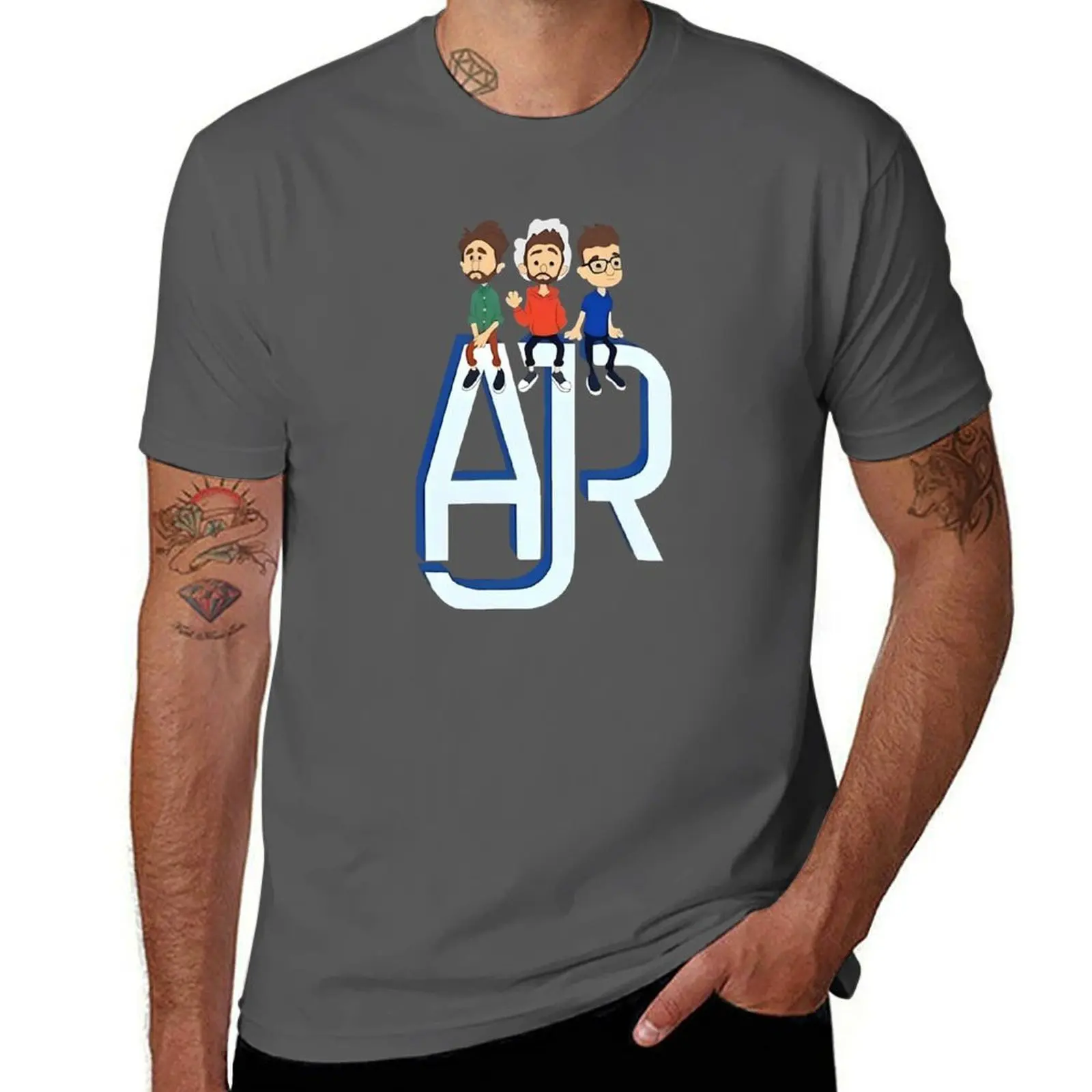 

Винтажная футболка ajr cool ajr 60s ajr star, футболка с аниме, персонализированные футболки для мужчин, забавная футболка с графикой