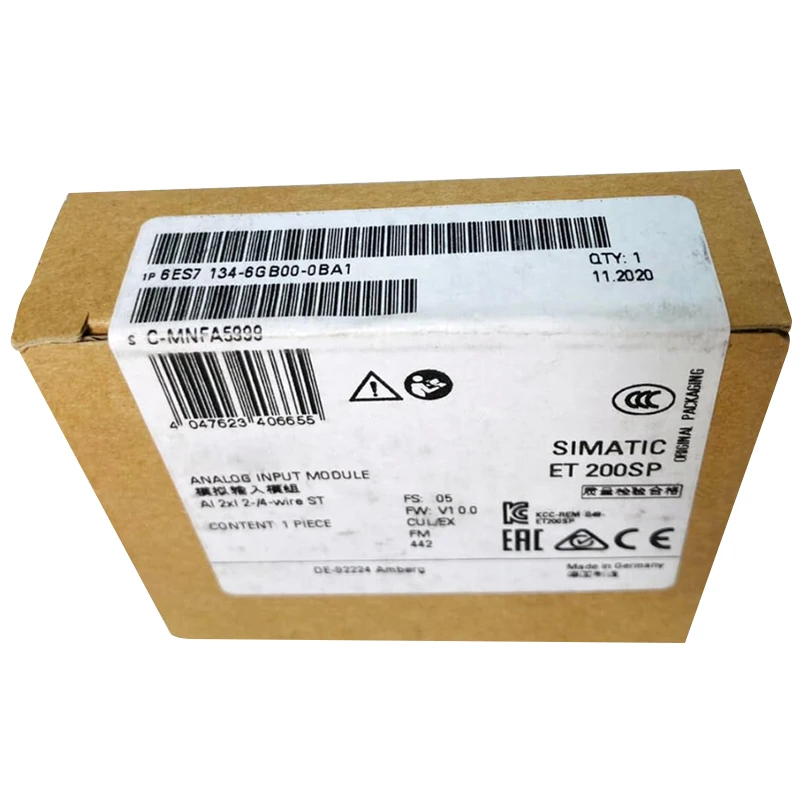 

Продукты Spot Stock 6ES7 134-6GB00-0BA1 6ES7134-6GB00-0BA1 Модуль аналогового ввода Совершенно новый оригинальный доступный контроллер Plc