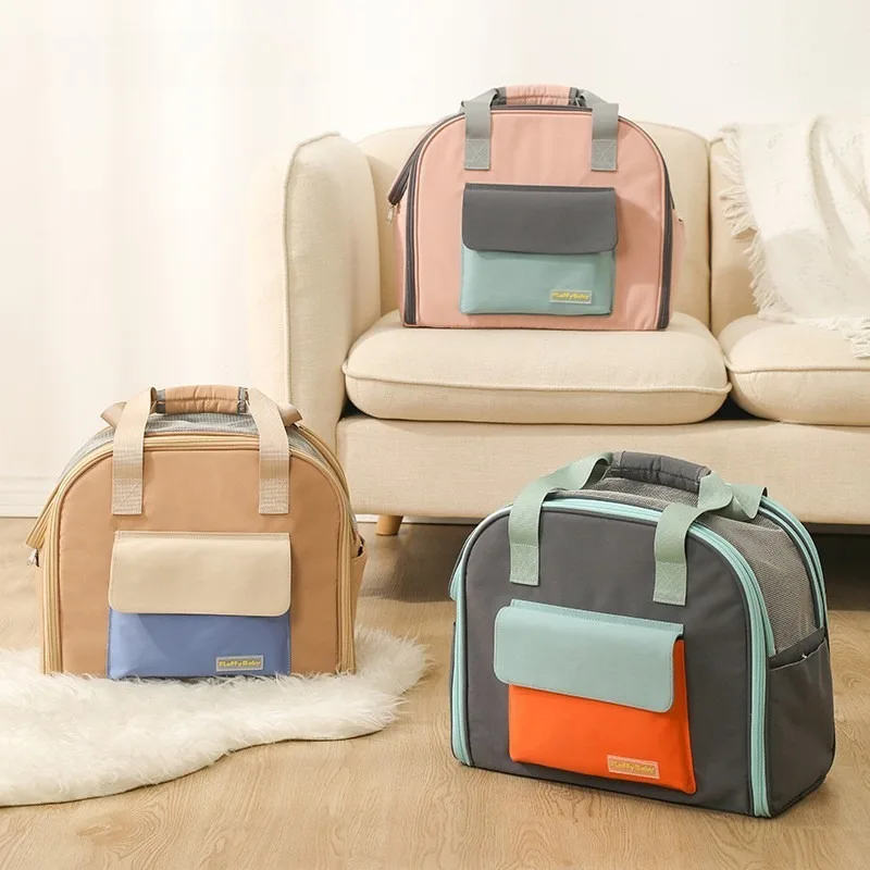 Imagem -03 - Bolsas para Animais de Estimação Mochilas Expansíveis Bolsas de Pelúcia de Viagem Bolsas Portáteis para Animais de Estimação para Animais de Estimação Pequenos e Médios Bolsa para Cães