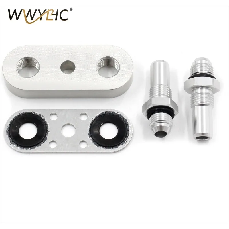 Suitable for 6L80E 6L90E 8L90E Transmission Cooler Pipeline Adapter Plate, with 6AN Joint Seal 2