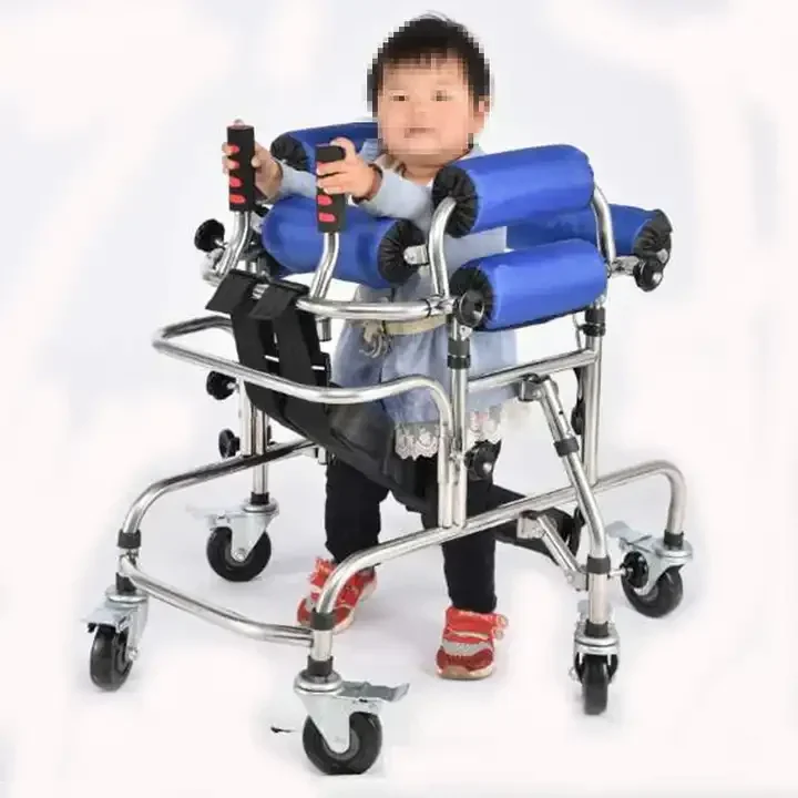 Children Rollator Manual Walker Safety Pediatric Superlight Rollator Walker Option Seats With Wheel