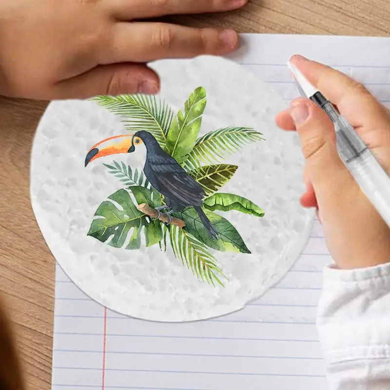 Pintura inchada pipoca desenho textura pintura kit 12 cores escova de água artesanato conjunto desenhar ferramentas para crianças adultos aniversário casa