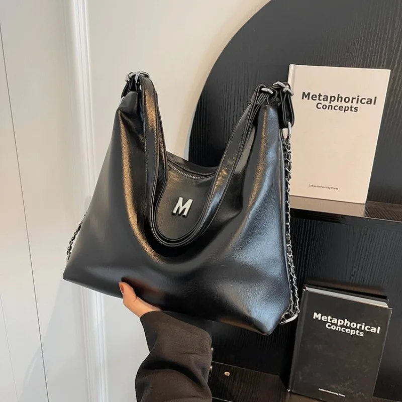 

Diaper Bag Fashionable Solid Color Tote Luxury Brand Leather Handbag Original Retro Ladies Messenger For Daily Commute