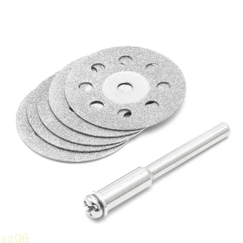 Q2Q4 5pcs Diamonte Cutting Disc Grinding Wheel Drill Circular Blade Tool
