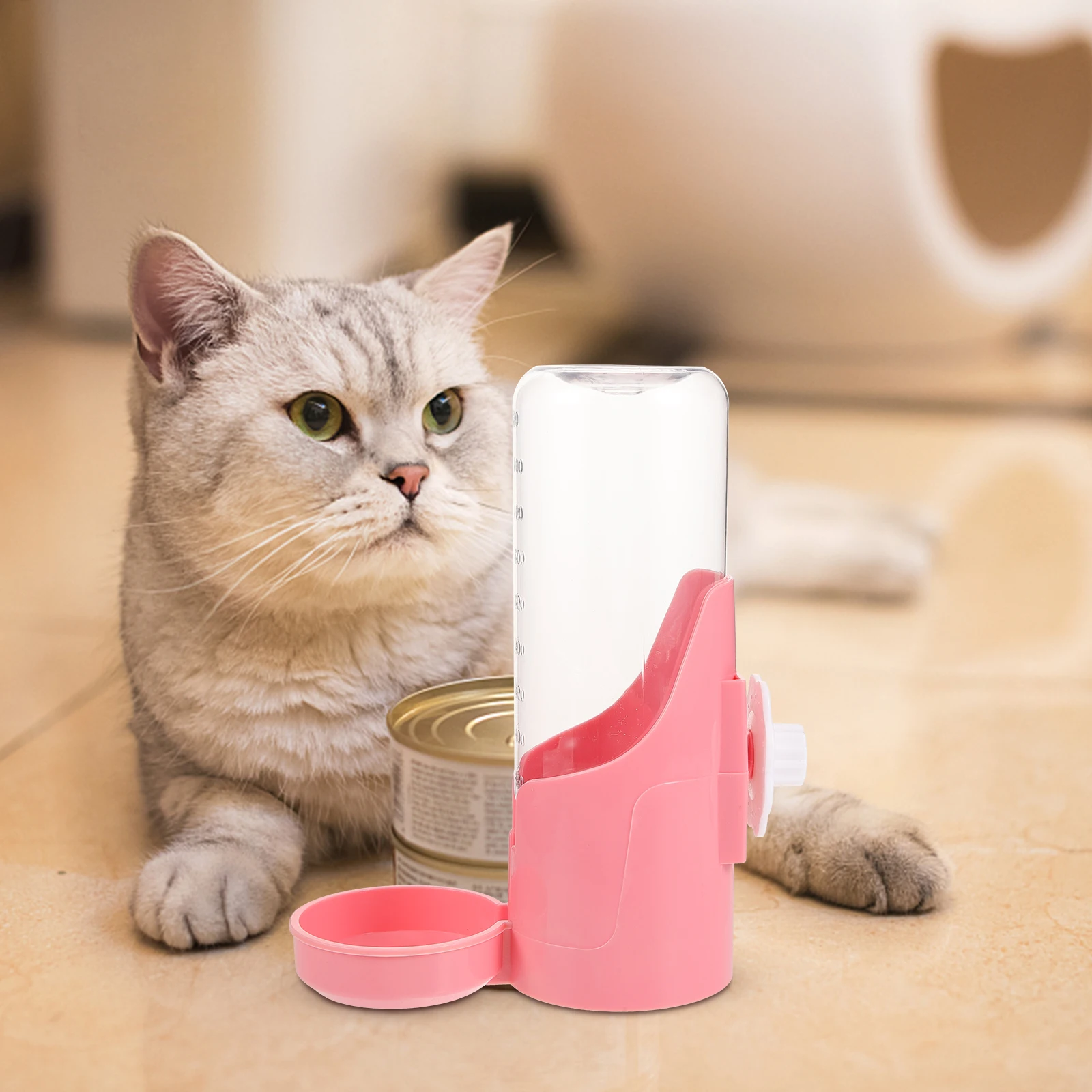 

Hanging Pet Water Dispenser for Cats Dogs Rabbits Compact Size Easy Clean Wear Resistant Plastic Puppy Supply Home Feeder