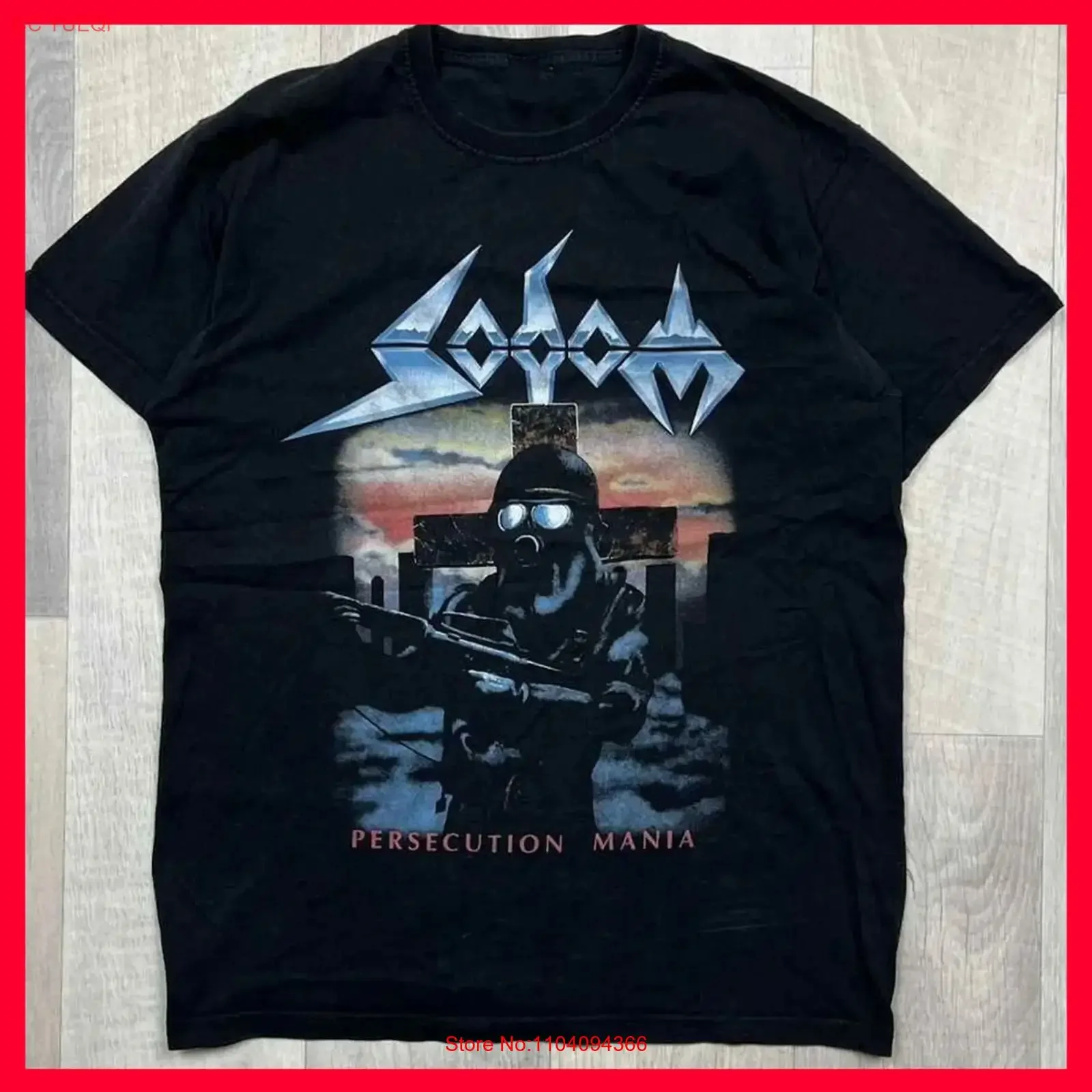 SALE 30 New Sodom Persecution Mania For Fans S 3XL T Shirt vintage Washed streetwear Top For Everyday Wear Stretched