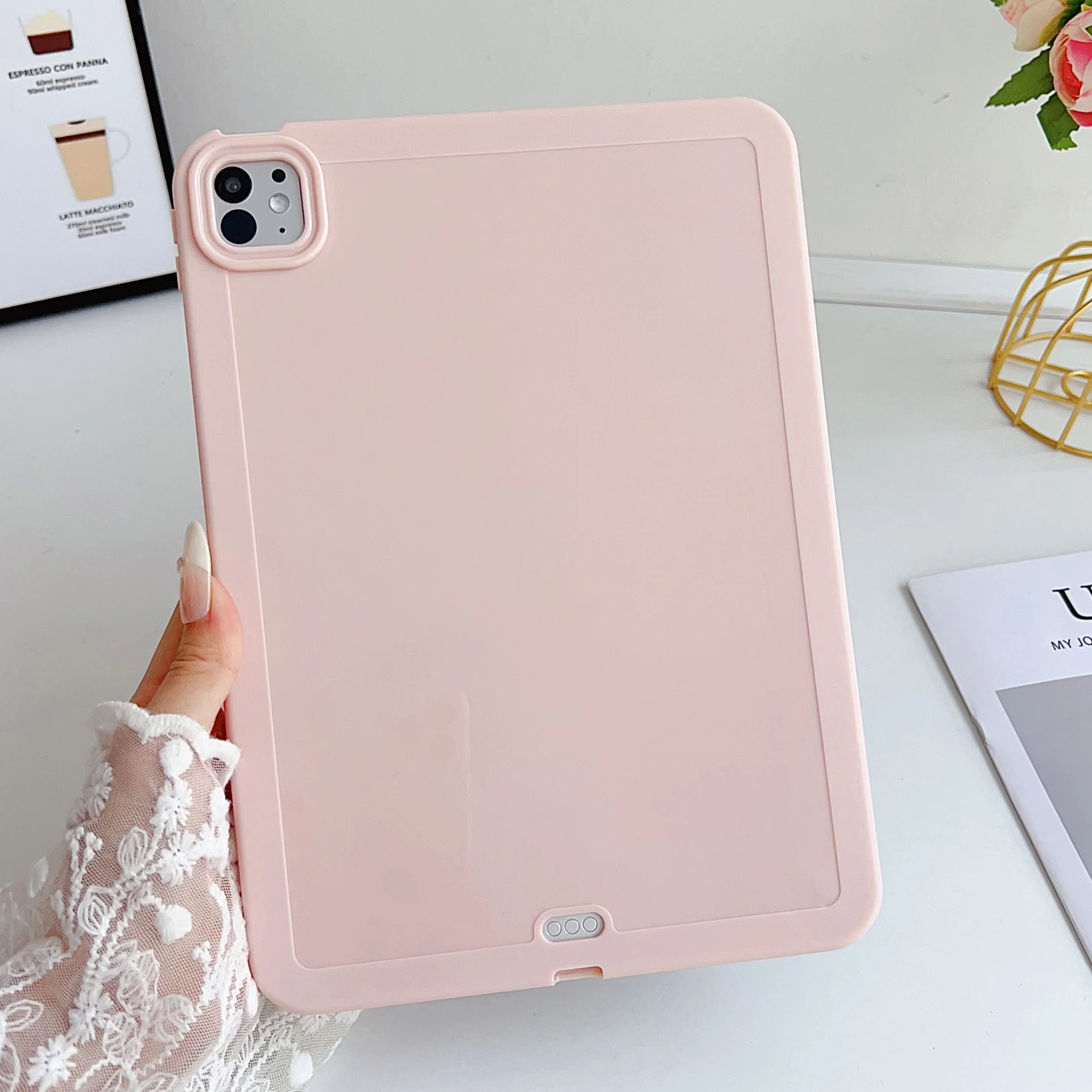 

Case For iPad 2025 7 8 9 10th 11th Generation Air 3 4 5 Pro Mini 6 Tablet Case 10.2 10.5 10.9 11 inch Soft Silicone Cover