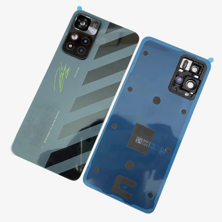 A+++ Back Glass Cover For Xiaomi Redmi Note 11 Pro+ 5G Plus Battery Door 21091116UG 21091116UC Replacement With Camera Frame