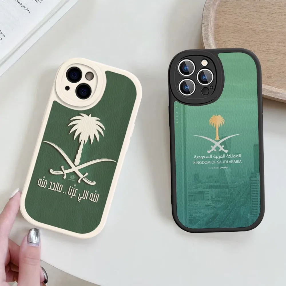 

Kingdom Of Saudi Arabia Flag Phone Case Hard Leather For iPhone 14 13 12 Mini 11 14 Pro Max Xs X Xr 7 8 Plus Fundas