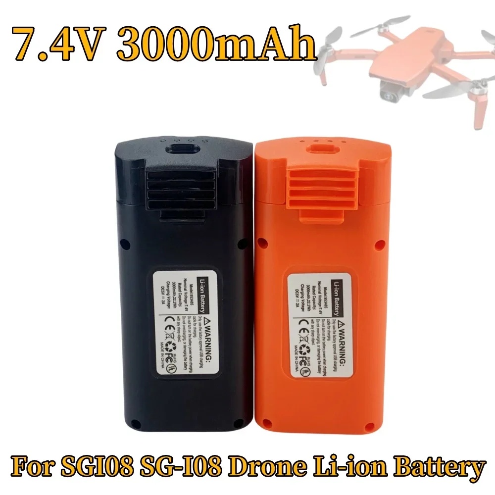 

3000mAh 7.4V Li-Polymer RC Battery for SG108 Drone Quadcopter Spare Part Rechargeable High Capacity Drone Battery