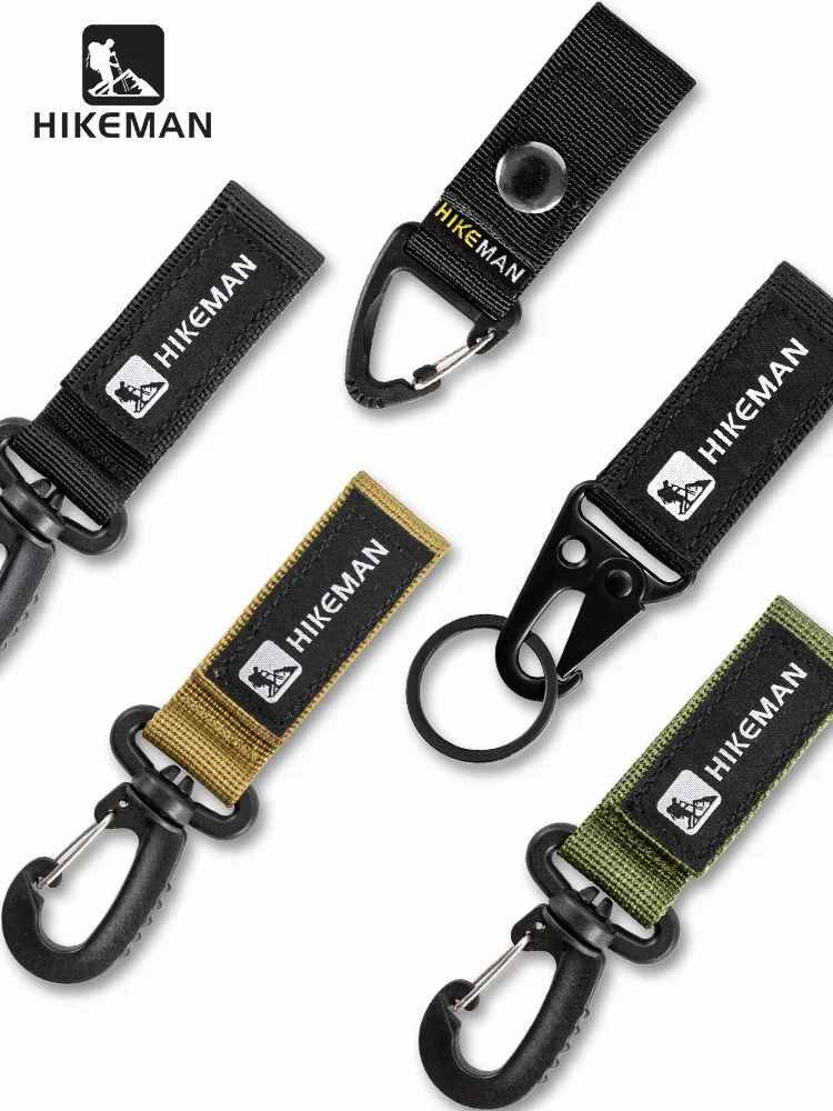 Outdoor Camping Multifunctional Tactical Carabiner Triangle Hanging Buckle Keychain