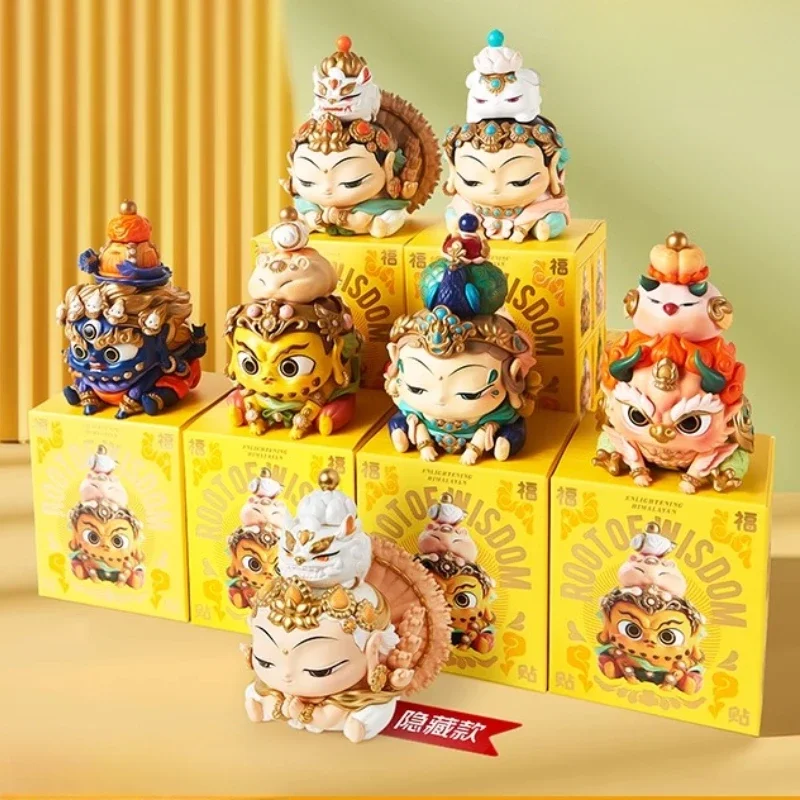 Fufutietie Huigen Serie Dunhuang Stijl Anime Figuur Kawaii Model Caixa Surpresa Misteriosa Kawaii Poppen Voor Meisjes Speelgoed