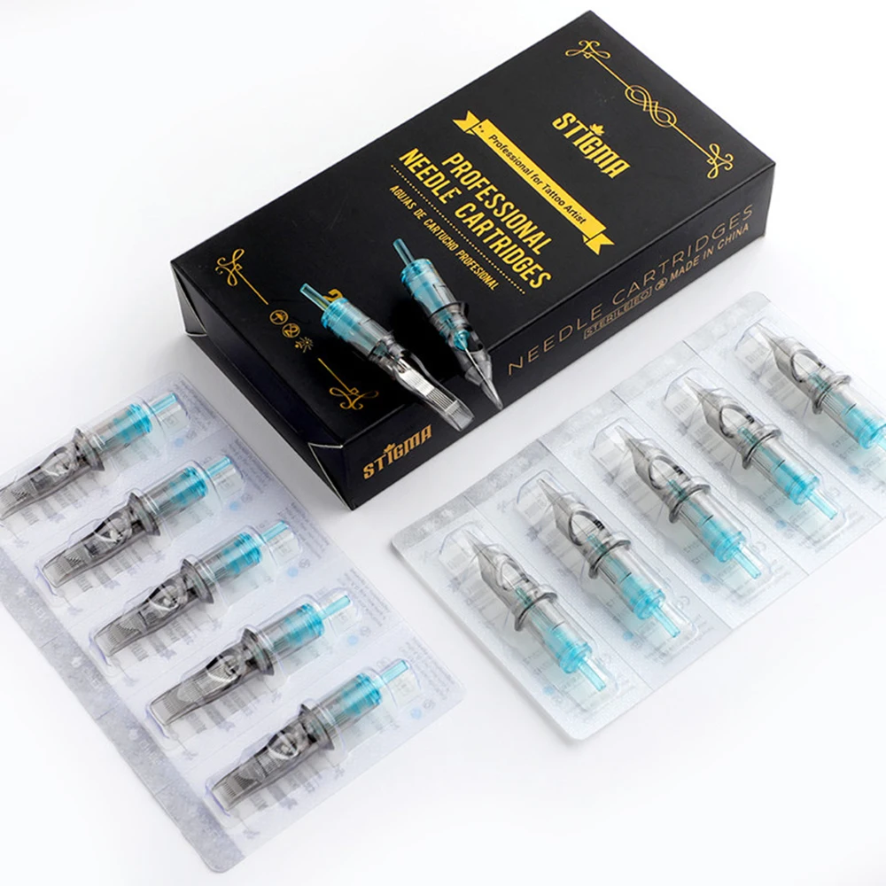 

20pcs HIgh Quality Disposable Tattoo Needle Cartridge #10(0.30mm) #12(0.35mm) Permanent Makeup liner Shader Tattoo Accessories