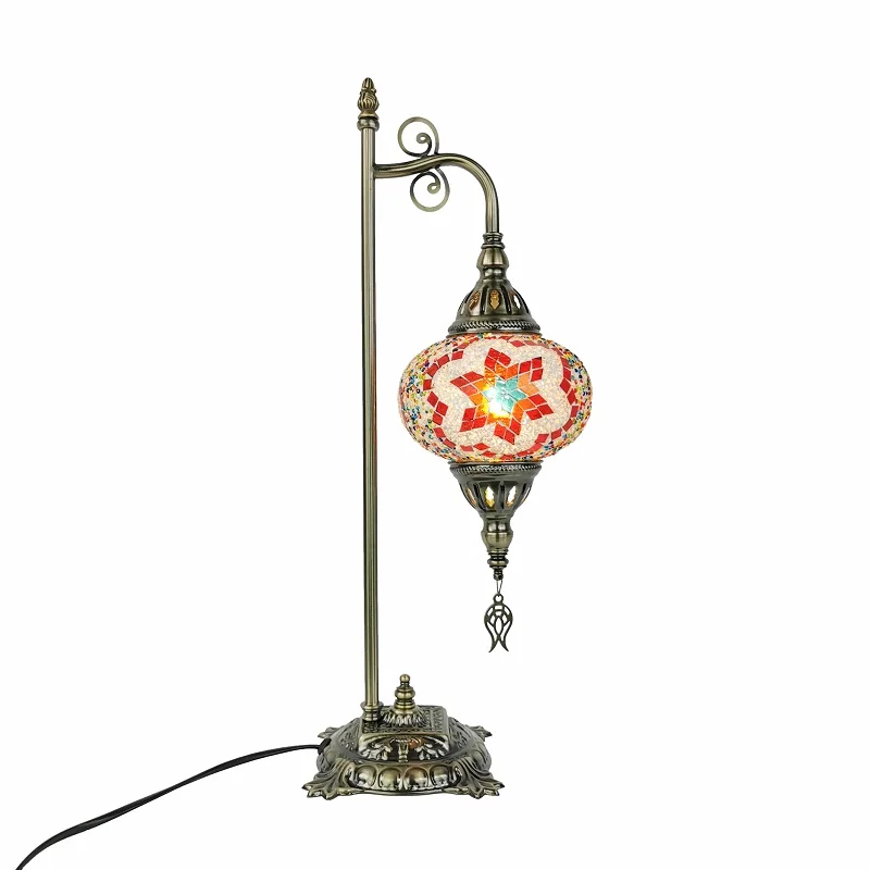 

European Style Bedroom Living Room Hotel Bed and Breakfast bar Restaurant Cafe Handmade Glass Turkish Table Lamp