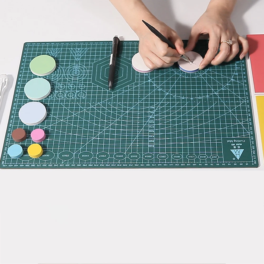 Self Healing Cutting Mat Gridded Cutting Board 90x60cm PVC Cutter Plate Rotary Cutting Board for Scrapbooking DIY Projects