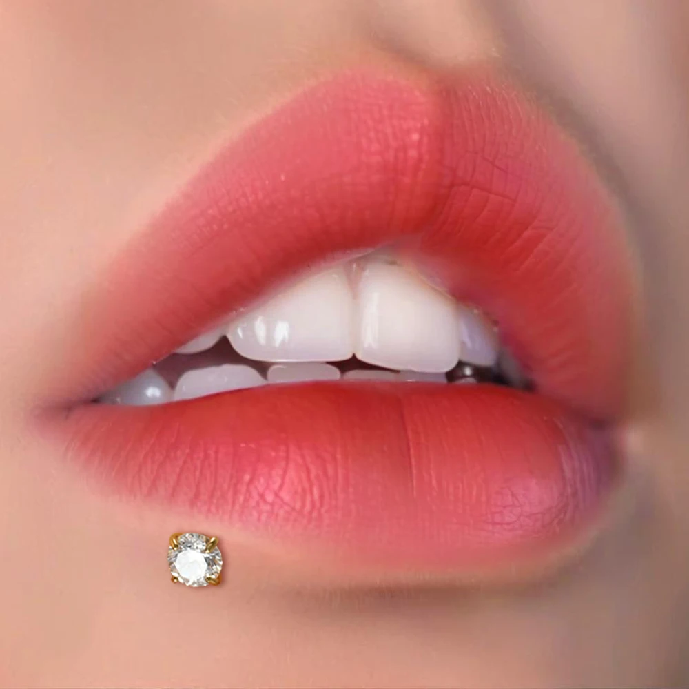 10 Stück/Set G23 Titan Zirkon Labret Lippenring Ohrstecker Ohr-Tragus-Knorpel-Helix-Conch-Ohrpiercing Körperschmuck 16g – Detail 10