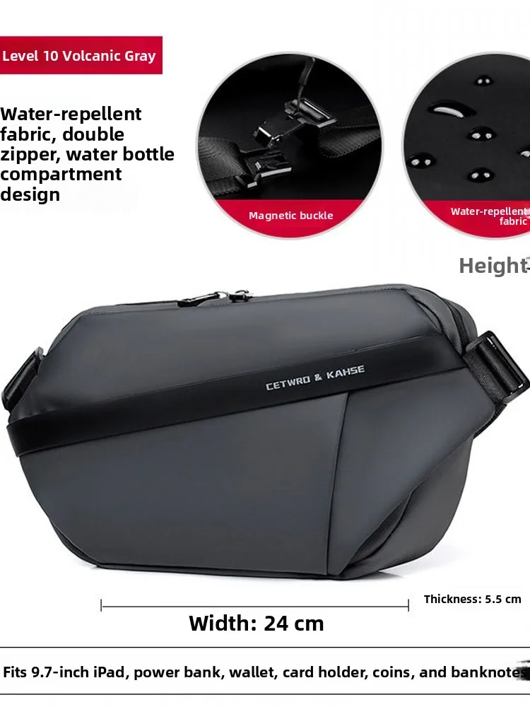 oxford-cloth-men's-crossbody-bag-waterproof-commuting-cycling-bag-fashionable-street-style-leisure-pouch-for-casual-use