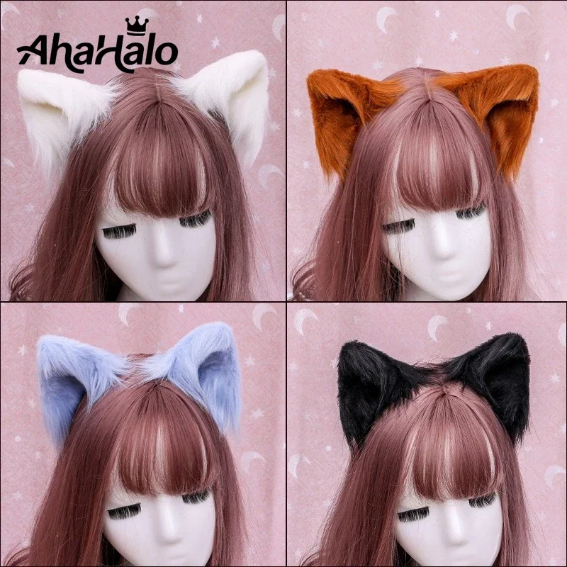 猫獣耳ヘアピン帽子手作りシミュレーションステレオかわいいぬいぐるみ動物の耳ロリータ少女 KC ペアクリップヘアアクセサリー小道具