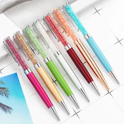 1 Piece Kawaii Diamond Crystal Roller Ballpoint Pen Creative Metal Stationery