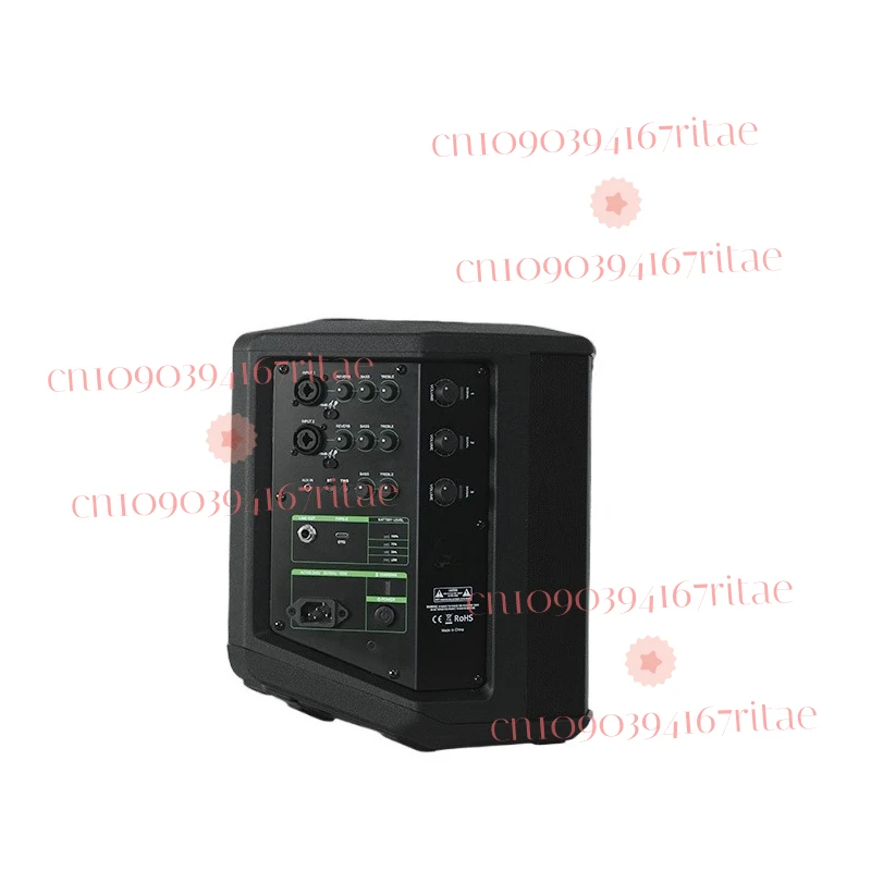 

Portable Bluetooth Speaker for Outdoor Live Streaming & Singing - Multi-Function Guitar-Compatible Rechargeable PA System