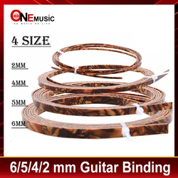 Colorful Celluloid 6/5/4/2 mm Width Guitar Binding Purfling 5 Feet Length Tiger Pearl