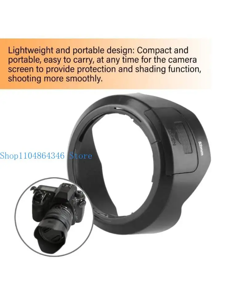 652F Professional Photography Lens Hood Camera Lens Hood for SMC DA18-55MM F3.5-5.6AL ABS Constructions, Better Contrast