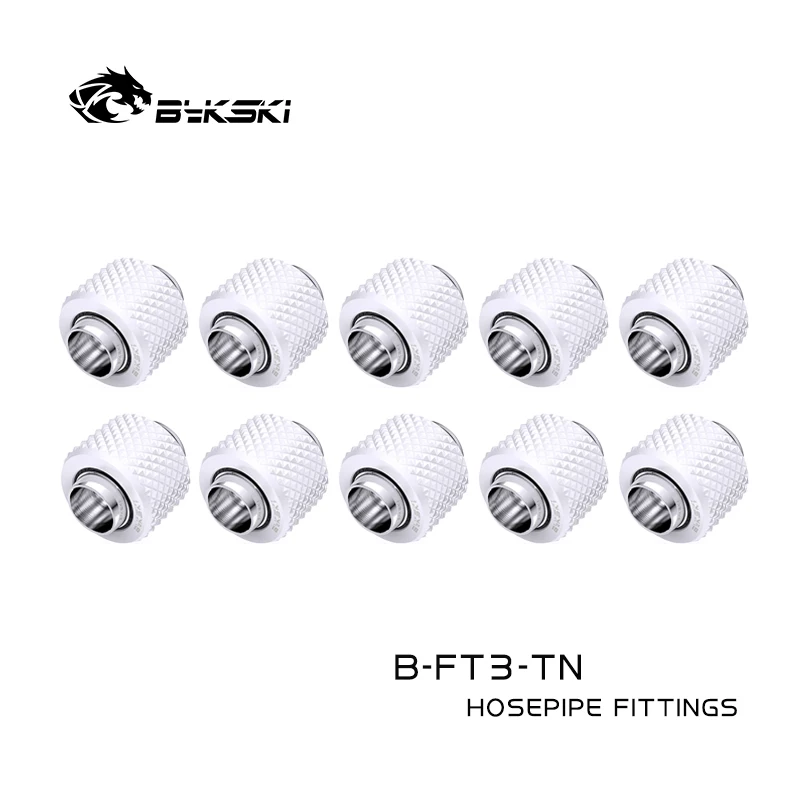 Bykski 10 pz/lotto Raccordo Morbido per 10/13mm (3/8'' - 1/2'') 10/16mm (3/8'' - 5/8'') Tubo Connettore di Compressione A Mano B-FT3-Tn /TK