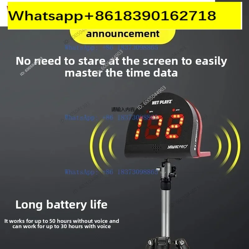 Tennis, football, baseball, golf, badminton, speed serve, ice hockey, speedometer radar