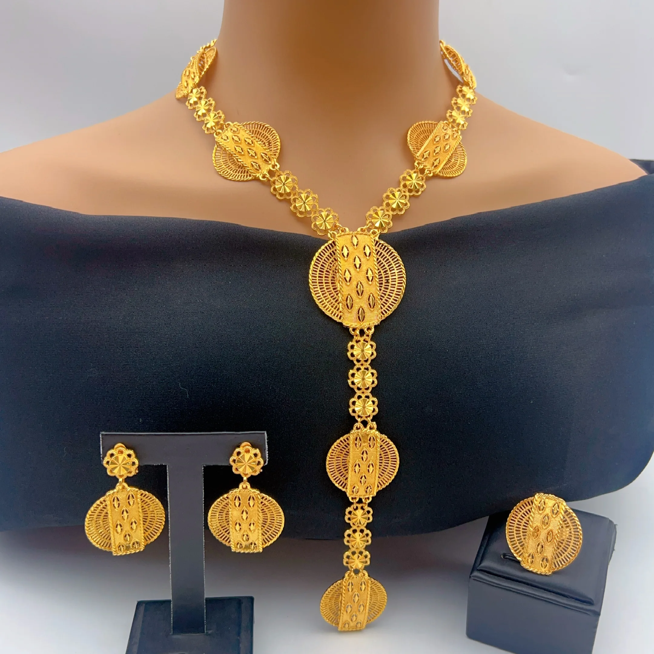 Conjunto de collar y aretes la - Ethnic Fashion reseña y precio