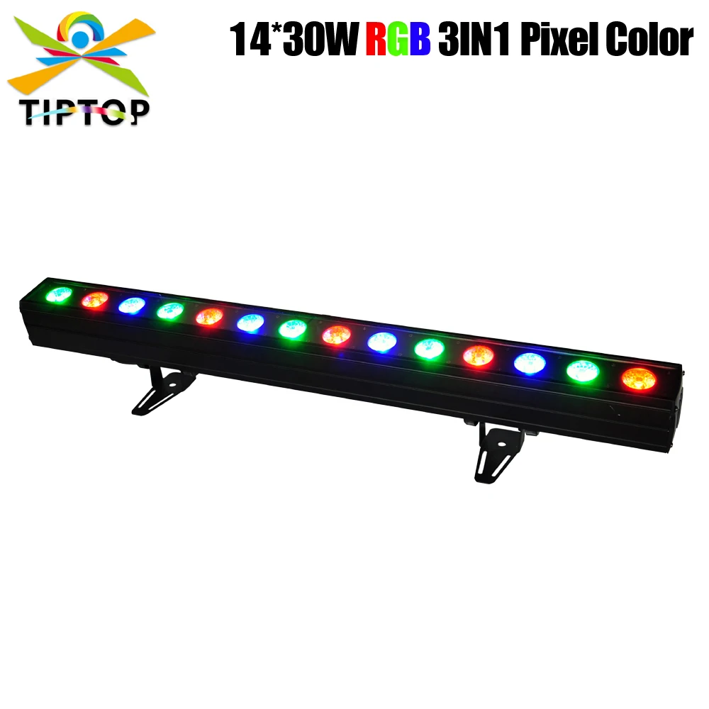 Non-waterproof IP20 14x30W Pixel Led Wall Washer Light RGB COB 3IN1 Tyanshine High Brightness Power in/out Plug