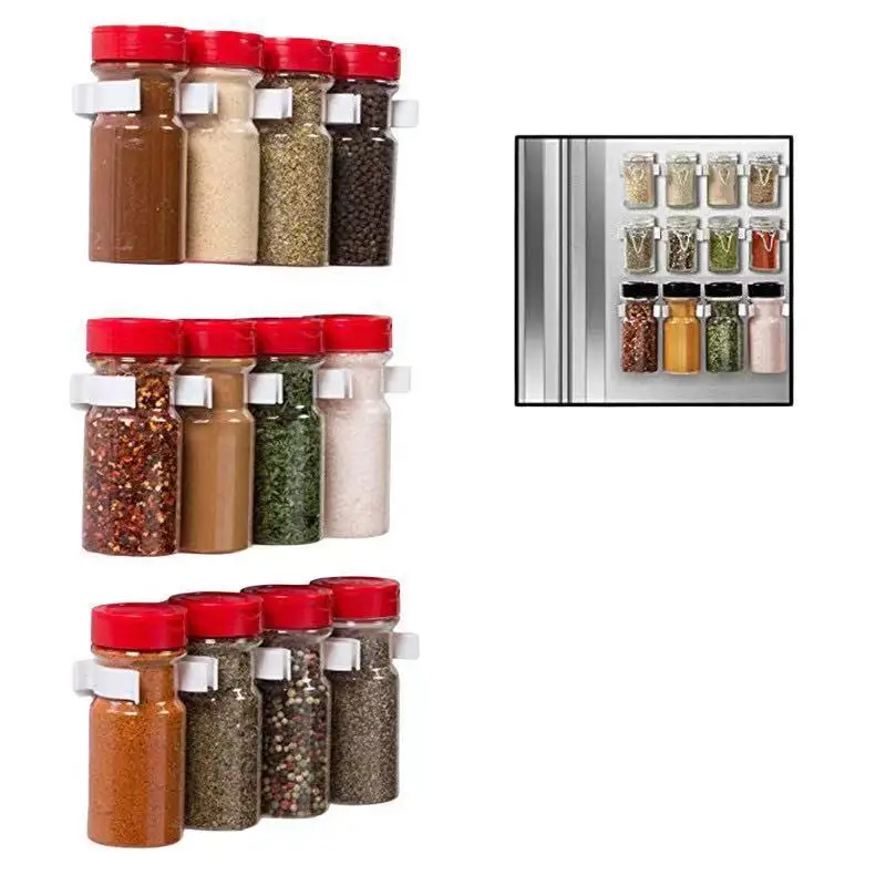 Kitchen rack spice jar storage rack simple bottle clip food clip kitchen clip accessories organizer and storage container