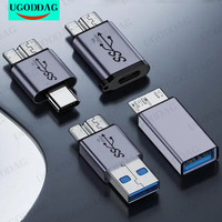 USB A/C to Micro B 3.0 Adapter 10Gbps Super Speed Data Sync Converter For Macbook forSamsung HDD SSD Type C to Micro B Adapter