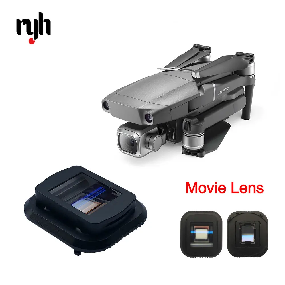 

1.33X Widescreen Blu-ray Movie Lens Filter for DJI Mavic 2 Pro Drone Anamorphic Movie Lens Video Shoot Filmmaking Accessories