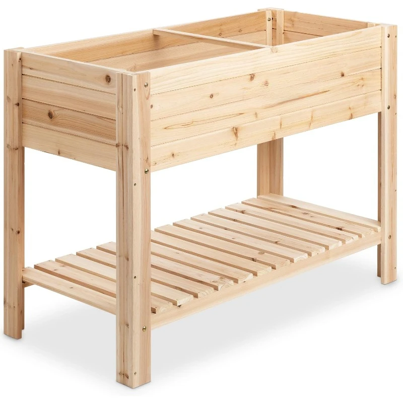 

Cedar Raised Planter Box with Legs – Elevated Wood Raised Garden Bed Kit – Grow Herbs and VegetablesOutdoors – Naturally