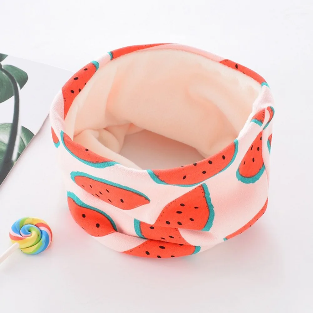 0-16 Years Old Winter Winter Scarf Fleece-lined Thickened Children Neck Warmer Elastic Soft Neckerchief for Boys Girls