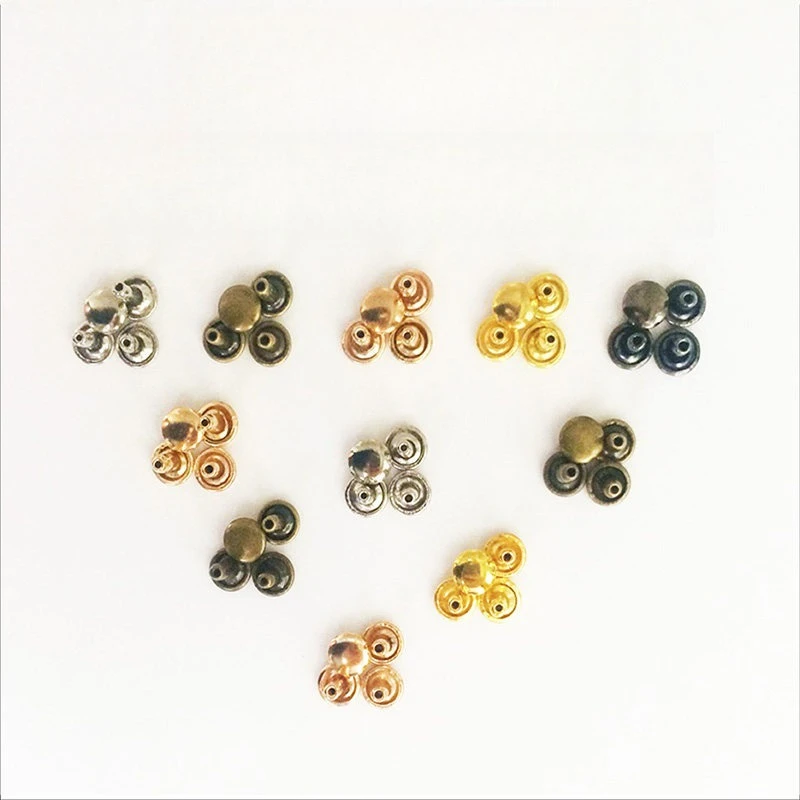 Set Including Tools 5 Colors Dome Cap Rivets Studs Round Rivet For Leather Craft Bag Belt Clothing Garment Shoes Collar Parts