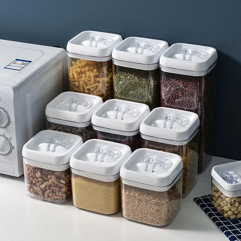 Contenedores herméticos de plástico transparente: la solución ideal para almacenar alimentos en casa
