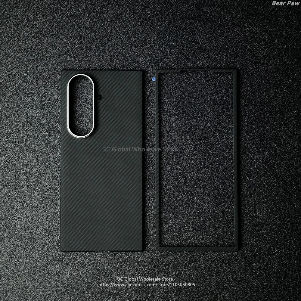 Voor Samsung Galaxy Z Fold 7 Real Aramide Koolstofvezel Cover Ultradunne MagSafe Koolstofvezel Case voor Galaxy ZFold 7 Magnetische Case