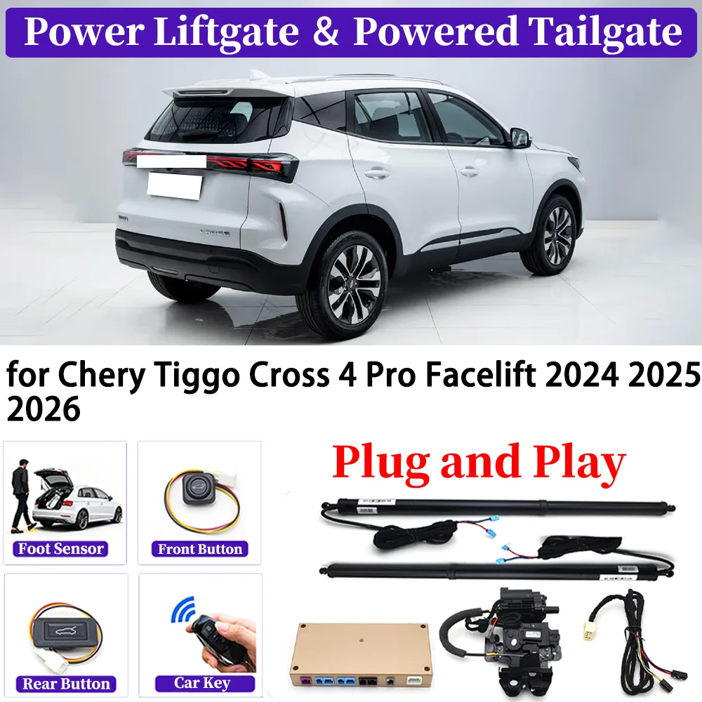 for Chery Tiggo Cross 4 Pro Facelift 2024-2026 OEM Upgrade Car Automatic Power Liftgate Kit Smart Auto Electric Tailgate System