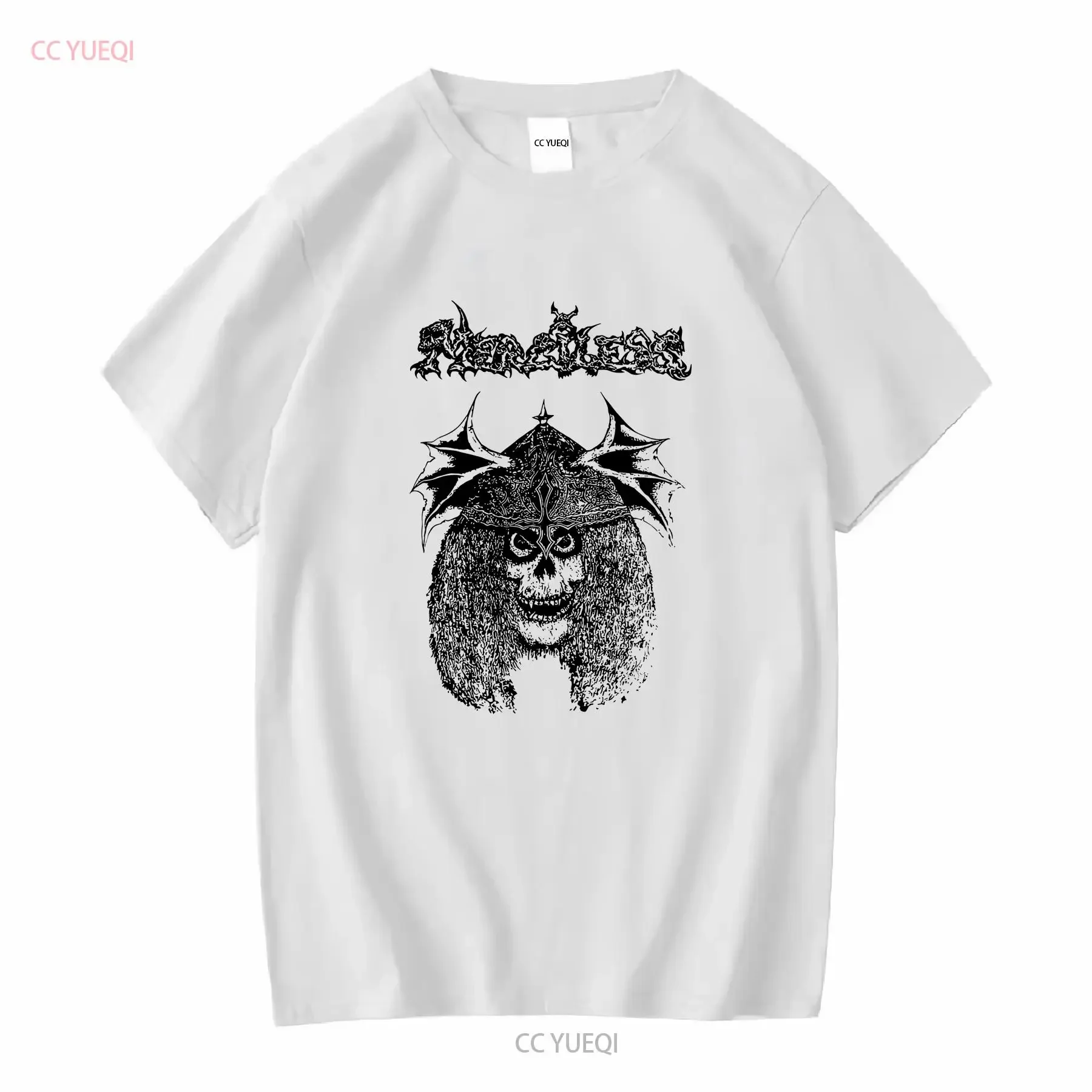 Merciless 1987 T-Shirt, weiße Baumwolle, Herren, alle Größen S bis 5XL, BE857, Vintage-gewaschenes, lässiges Oberteil für den Alltag, Streetwear